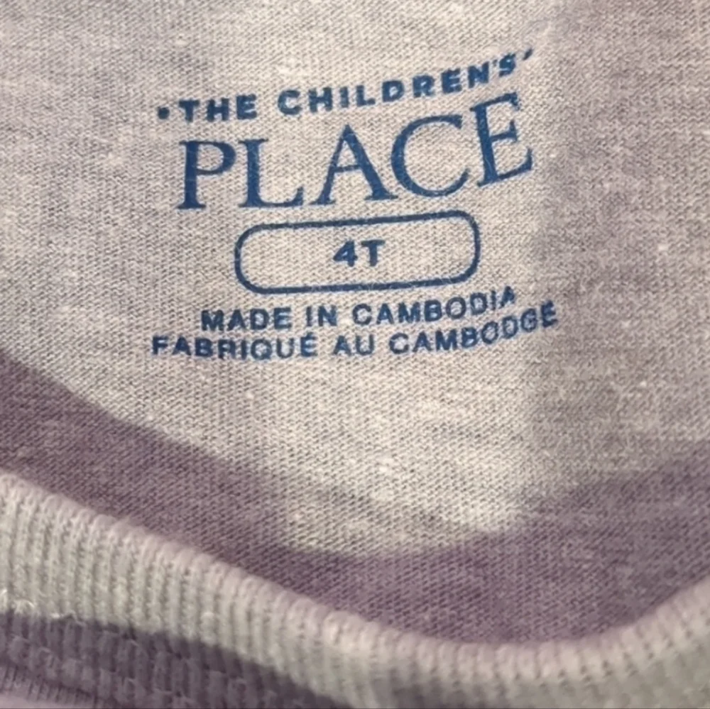 The Children's Place Gray Mess Maker Long Sleeve Graphic Tee size 4T
